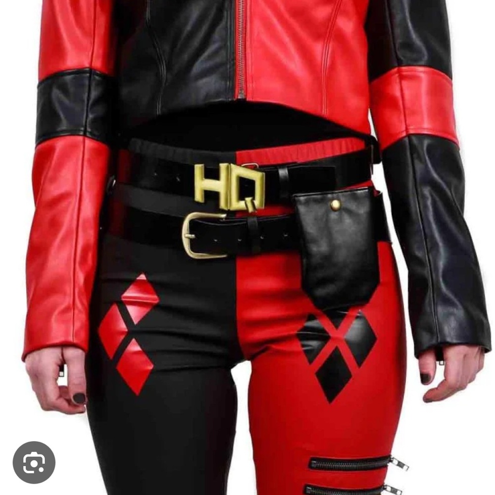 Fan Fav Harley Quinn Cosplay Belt Set of 2 unique belts with HQ buckle🔥🔥🔥